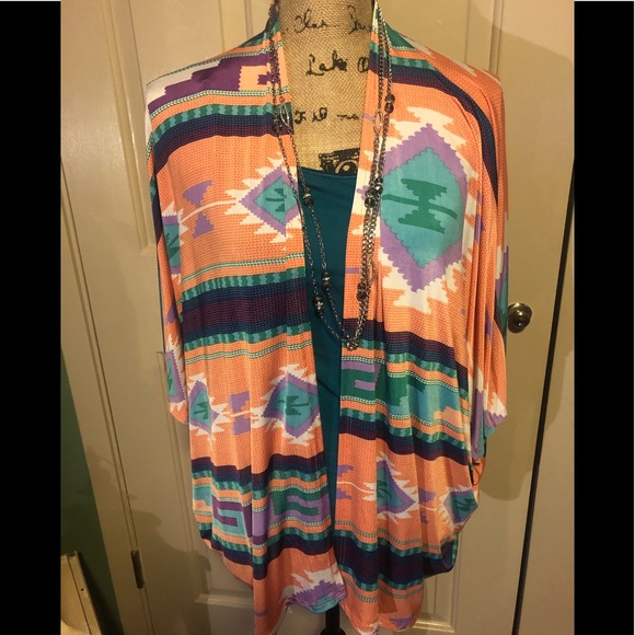 The Zig Zag Stripe Sweaters - Size M kimono from The Zig Zag Stripe